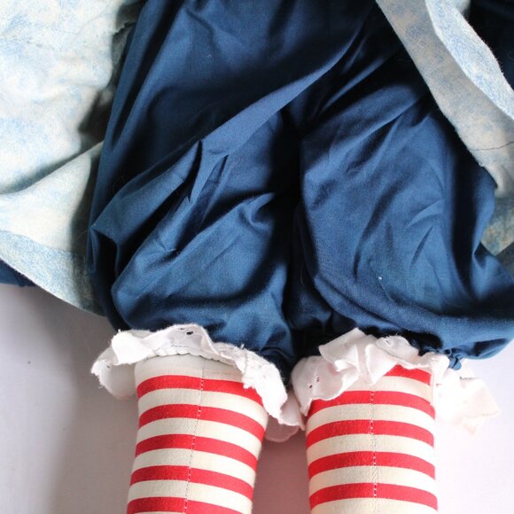 Vintage 25 in Hand Made Raggedy Ann And Andy Dolls Embroidered Faces Well Made - Picture 11 of 16